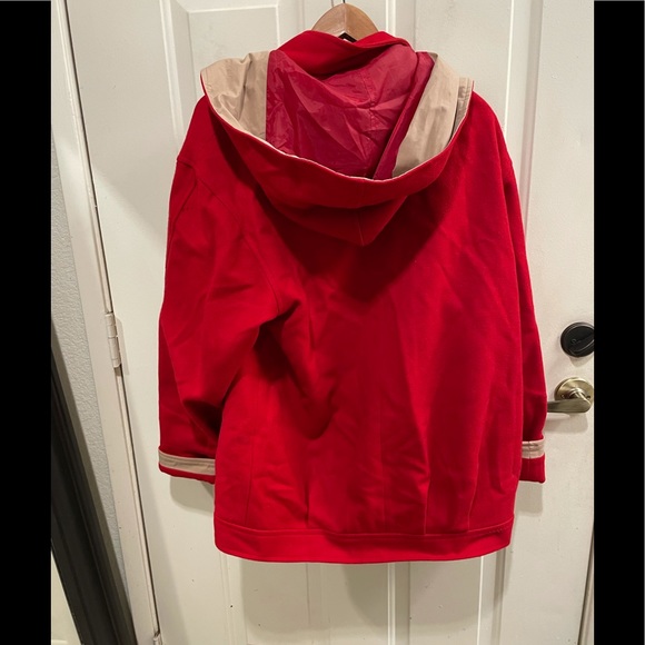 Vintage Herman Kay red wool toggle coat 8 - Picture 2 of 10